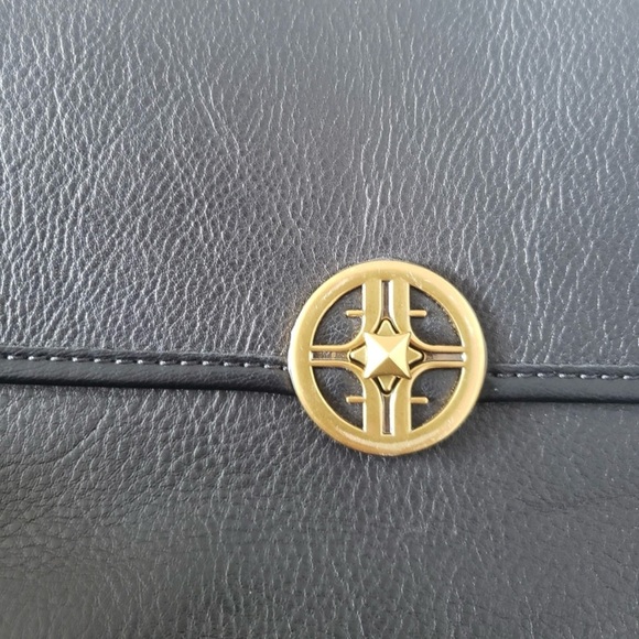 Fossil Purse Leather Jasmin Flap Crossbody Bag Black - Picture 9 of 13